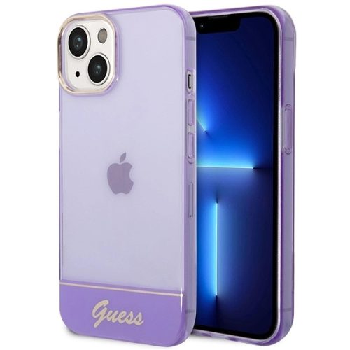 Guess GUHCP14MHGCOU iPhone 14 Plus 6.7 "violet / purple hardcase Translucent