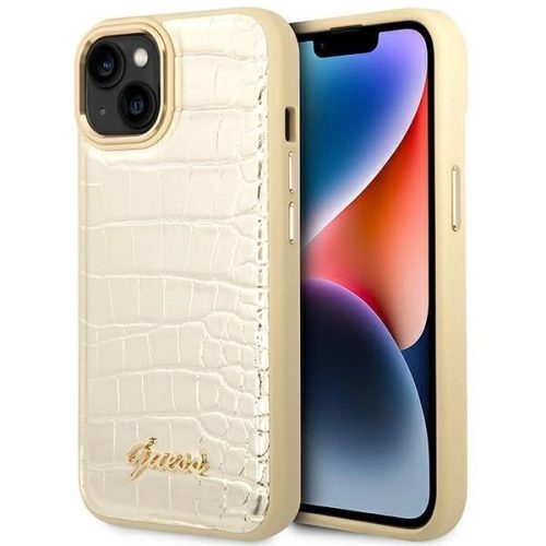 Guess GUHCP14MHGCRHD iPhone 14 Plus 6.7 "gold / gold hardcase Croco Collection