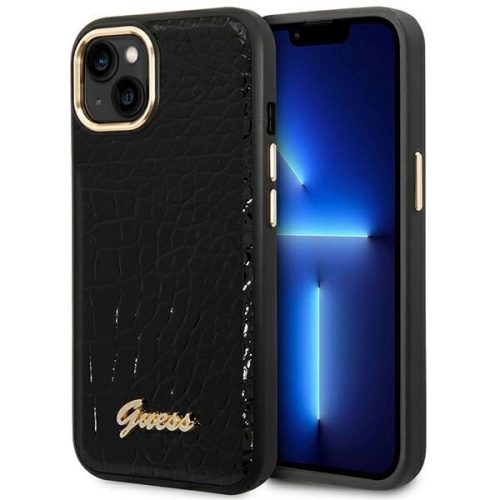 Guess GUHCP14MHGCRHK iPhone 14 Plus 6.7 "black / black hardcase Croco Collection