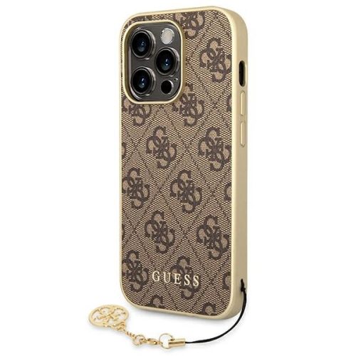 Guess GUHCP14XGF4GBR iPhone 14 Pro Max 6,7 "brown / brown hardcase 4G Charms Collection