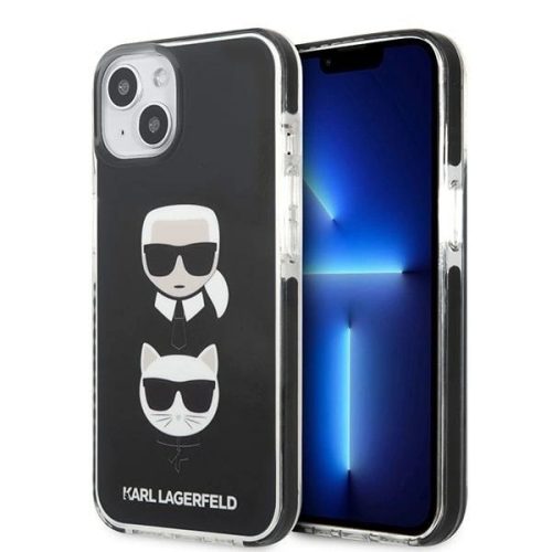 Karl Lagerfeld KLHCP13STPE2TK iPhone 13 mini 5,4 "hardcase black / black Karl & Choupette Head