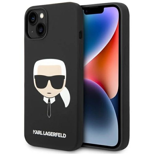 Karl Lagerfeld KLHCP14MSLKHBK iPhone 14 Plus 6.7 "hardcase black / black Silicone Karl's Head