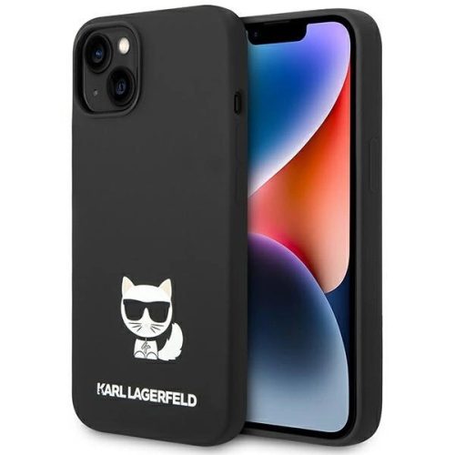 Karl Lagerfeld KLHCP14SSLCTBK iPhone 14 6.1 "hardcase black / black Silicone Choupette Body