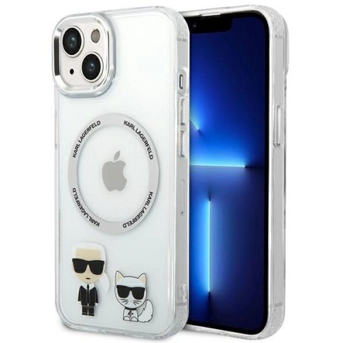 Karl Lagerfeld KLHMP14MHKCT iPhone 14 Plus 6.7 "hardcase transparent / transparent Karl & Choupette Aluminum Magsafe