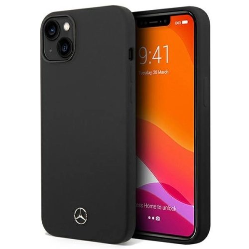 Mercedes Silicone Line case for iPhone 14 - black