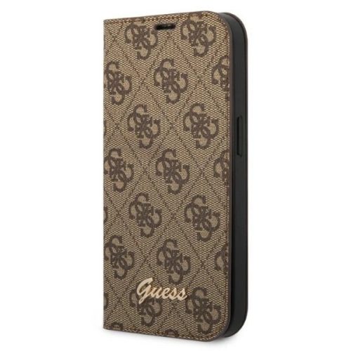 Guess GUBKP14MHG4SHW iPhone 14 Plus 6.7 "brown / brown book 4G Vintage Gold Logo