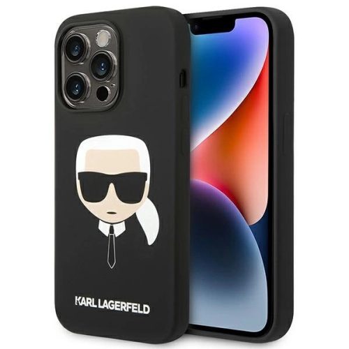 Karl Lagerfeld KLHCP14XSLKHBK iPhone 14 Pro Max 6.7 "hardcase black / black Silicone Karl's Head