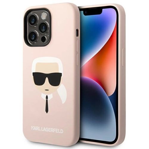 Karl Lagerfeld KLHCP14XSLKHLP iPhone 14 Pro Max 6.7 "hardcase pink / pink Silicone Karl's Head