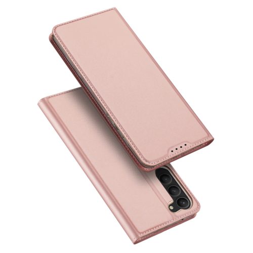 Dux Ducis Skin Pro Case for Samsung Galaxy S23 Flip Card Wallet Stand Pink