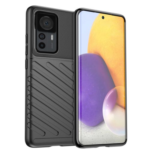 Thunder Szilikon Tok Szilikon Tok Xiaomi 12T Pro / Xiaomi 12T armor Szilikon Tok Fekete