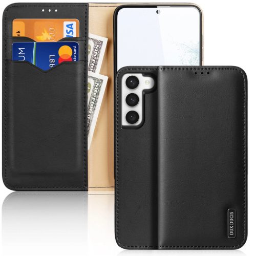 Dux Ducis Hivo case Samsung Galaxy S23+ flip case wallet stand RFID blocker black