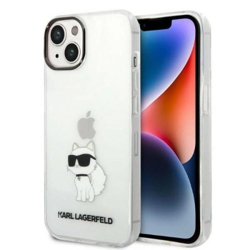 Karl Lagerfeld Ikonik Choupette case for iPhone 14 Plus - transparent