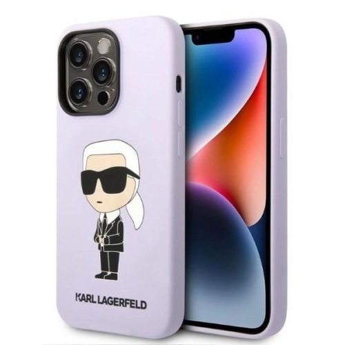 Karl Lagerfeld KLHCP14XSNIKBCU iPhone 14 Pro Max 6.7" hardcase purple/purple Silicone Ikonik