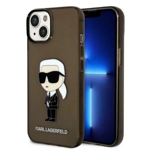 Karl Lagerfeld KLHCP14SHNIKTCK iPhone 14 6.1" black/black hardcase Ikonik Karl Lagerfeld