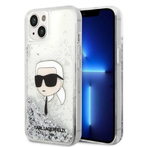 Karl Lagerfeld KLHCP14SLNKHCH iPhone 14 6.1" silver/silver hardcase Glitter Karl Head