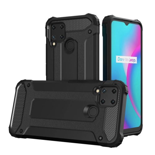 Hybrid Armor Ütésálló Tok Realme 10 5G / Realme 9i 5G armored hybrid Ütésálló Tok Fekete