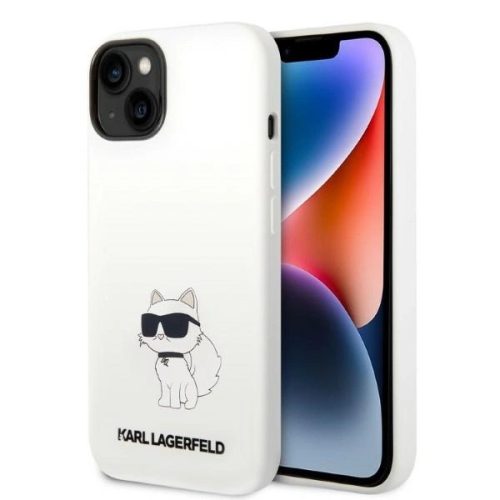 Karl Lagerfeld KLHMP14MSNCHBCH iPhone 14 Plus 6.7" hardcase white/white Silicone Choupette MagSafe