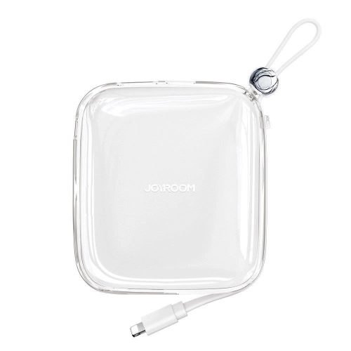 Joyroom powerbank 10000mAh Jelly Series 22.5W with built-in Lightning cable white (JR-L003)