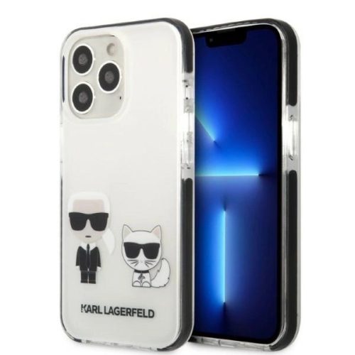 Karl Lagerfeld KLHCP13LTPEKCW iPhone 13 Pro / 13 6.1" hardcase white/white Karl&Choupette