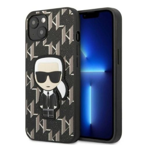 Karl Lagerfeld KLHCP13MPMNIKBK iPhone 13 6.1" hardcase black/black Monogram Ikonik Patch