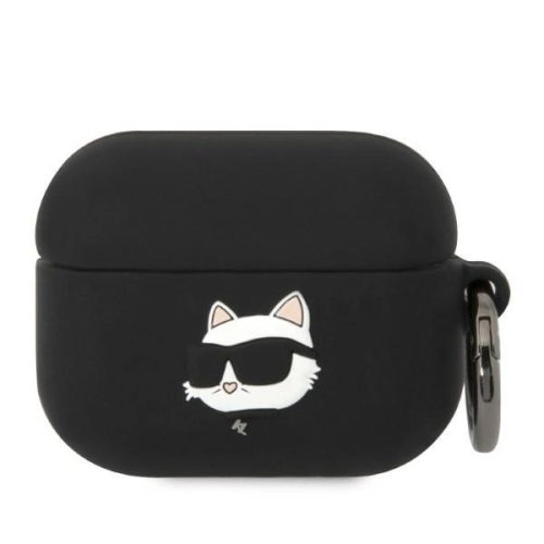 Karl Lagerfeld KLAPRUNCHK AirPods Pro cover black/black Silicone Choupette Head 3D