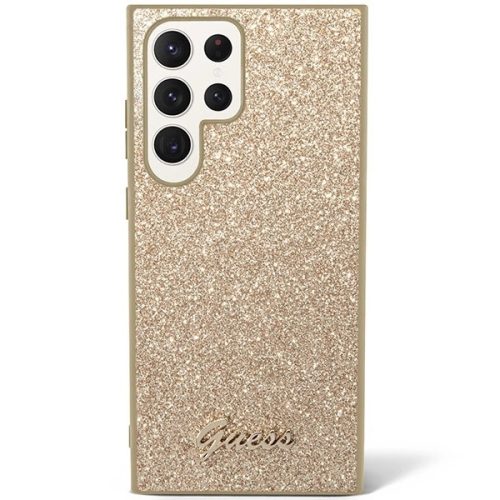 Guess GUHCS23LHGGSHD S23 Ultra S918 gold/gold hard case Glitter Script