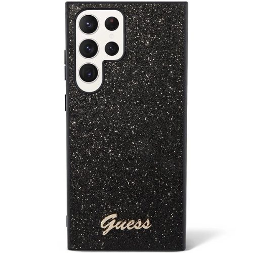 Guess GUHCS23LHGGSHK S23 Ultra S918 black/black hard case Glitter Script