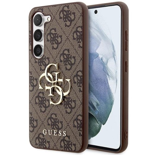 Guess GUHCS23M4GMGBR S23+ S916 brown/brown hardcase 4G Big Metal Logo