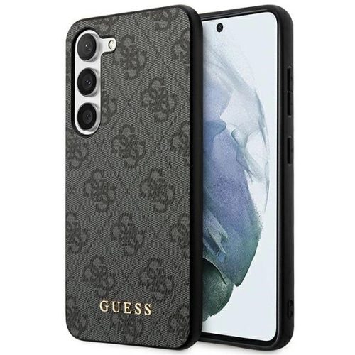 Guess GUHCS23SG4GFGR S23 S911 grey/grey hardcase 4G Metal Gold Logo