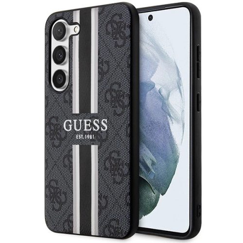 Guess GUHCS23SP4RPSK S23 S911 black/black hardcase 4G Printed Stripe