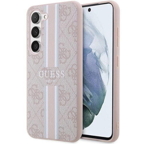 Guess GUHCS23SP4RPSP S23 S911 pink/pink hardcase 4G Printed Stripe