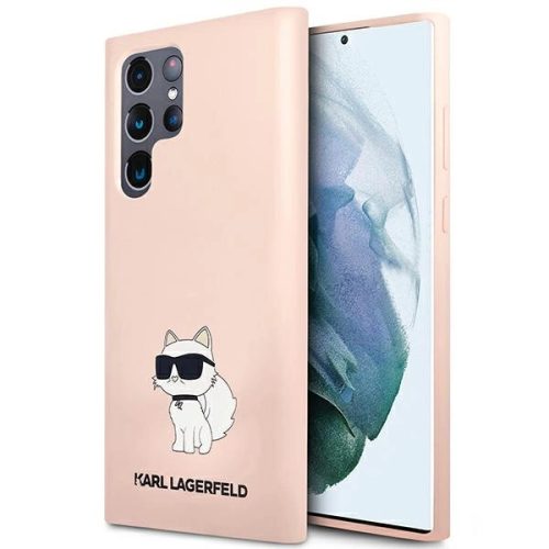 Karl Lagerfeld KLHCS23LSNCHBCP S23 Ultra S918 hardcase pink/pink Silicone Choupette