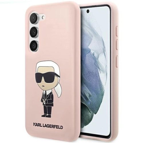 Karl Lagerfeld KLHCS23SSNIKBCP S23 S911 hardcase pink/pink Silicone Ikonik