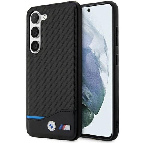 BMW Leather Carbon case for Samsung Galaxy S23+ - black