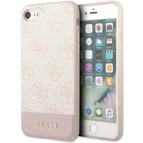 Guess GUHCI8G4GLPI iPhone 7/8/SE 2020/ 2022 pink/pink hard case 4G Stripe Collection