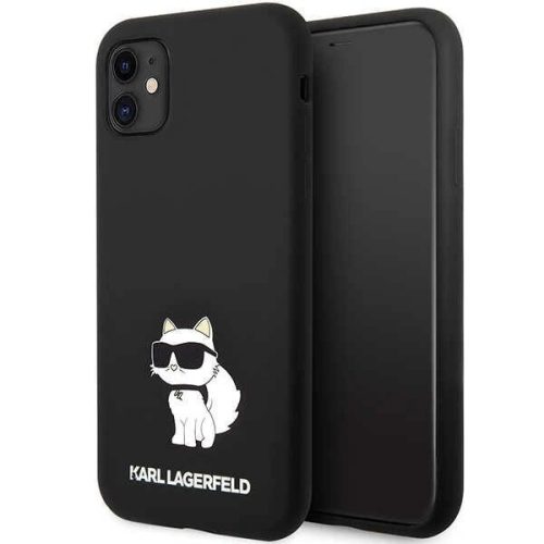 Karl Lagerfeld KLHCN61SNCHBCK iPhone 11/ XR hardcase black/black Silicone Choupette