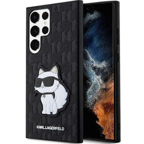 Karl Lagerfeld KLHCS23LSAKLHCPK S23 Ultra S918 hardcase black/black Saffiano Monogram Choupette