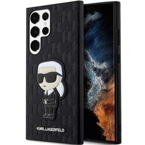 Karl Lagerfeld KLHCS23LSAKLHKPK S23 Ultra S918 hardcase black/black Saffiano Monogram Ikonik