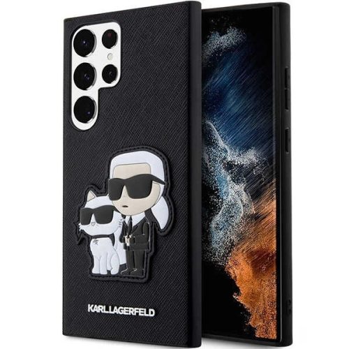 Karl Lagerfeld KLHCS23LSANKCPK S23 Ultra S918 hardcase black/black Saffiano Karl & Choupette