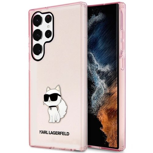 Karl Lagerfeld KLHCS23LHNCHTCP S23 Ultra S918 pink/pink hardcase Ikonik Choupette