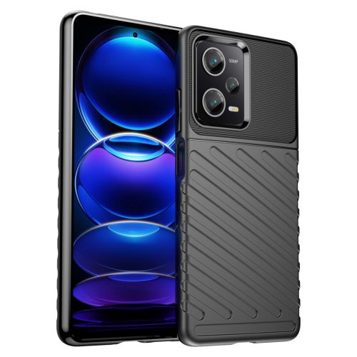 Thunder Szilikon Tok Xiaomi Poco X5 Pro 5G / Redmi Note 12 Pro armor Szilikon Tok Fekete