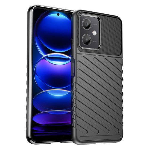 Thunder Szilikon Tok Xiaomi Poco X5 5G / Redmi Note 12 5G armor Szilikon Tok Fekete