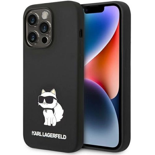 Karl Lagerfeld KLHMP14LSNCHBCK iPhone 14 Pro 6.1" hardcase black/black Silicone Choupette MagSafe