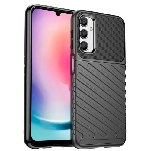 Thunder Szilikon Tok Szilikon Tok Samsung Galaxy A24 4G armor Szilikon Tok Fekete