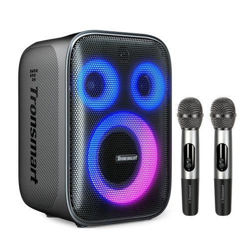 Tronsmart Halo 200 120W wireless speaker + 2 microphones - black