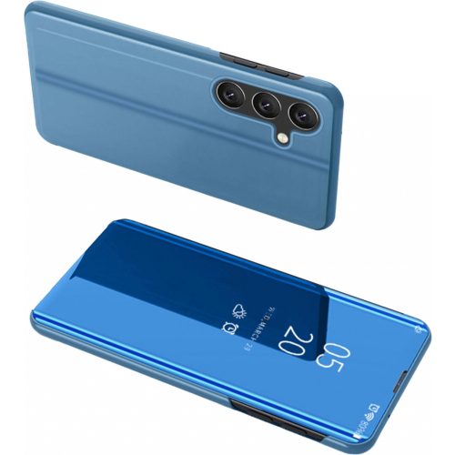 Clear View Case cover for Samsung Galaxy A24 4G flip cover blue