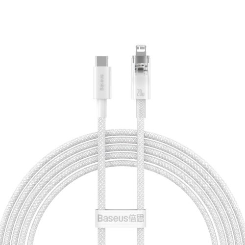 Baseus CATS010302 Lightning - USB-C cable 20W 480Mb/s 2m - white