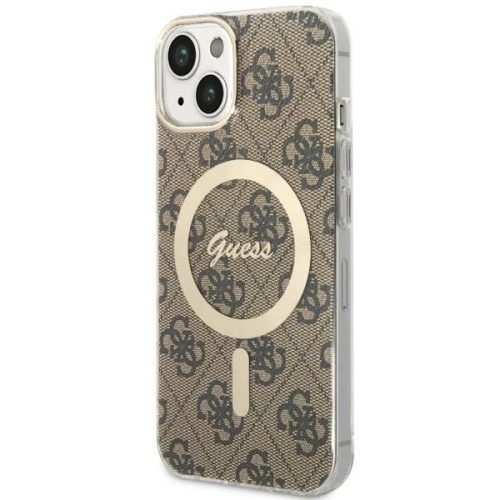 Guess GUHMP14MH4STW iPhone 14 Plus 6.7" brown/brown hardcase 4G MagSafe