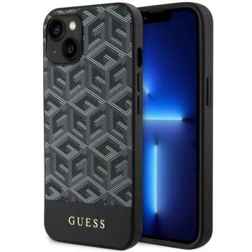 Guess GUHMP14MHGCFSEK iPhone 14 Plus 6.7" black/black hardcase GCube Stripes MagSafe