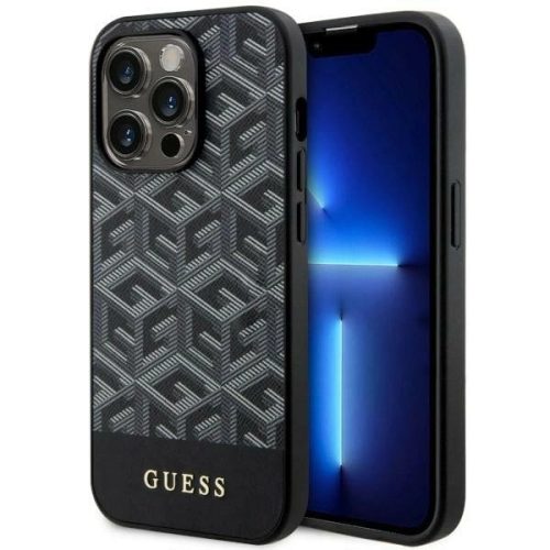 Guess GUHMP14XHGCFSEK iPhone 14 Pro Max 6.7" black/black hardcase GCube Stripes MagSafe